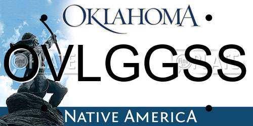 OVLGGSS Oklahoma License Plate