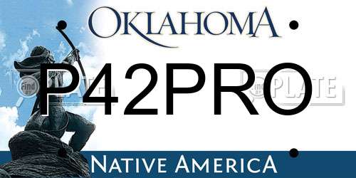 P42PRO Oklahoma License Plate