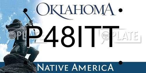 P48ITT Oklahoma License Plate