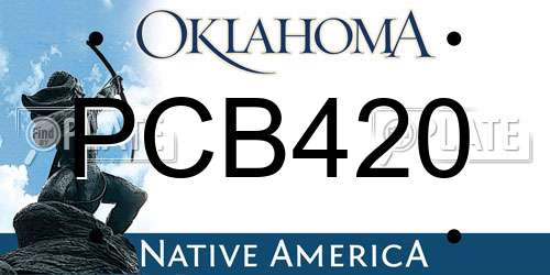PCB420 Oklahoma License Plate
