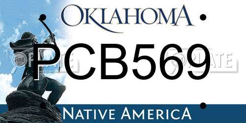 PCB569 Oklahoma License Plate