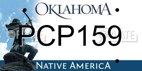 PCP159 Oklahoma License Plate