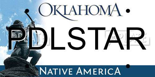PDLSTAR Oklahoma License Plate