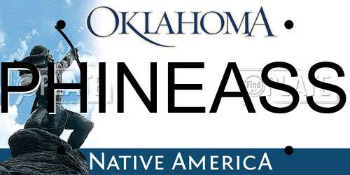PHINEASS Oklahoma License Plate