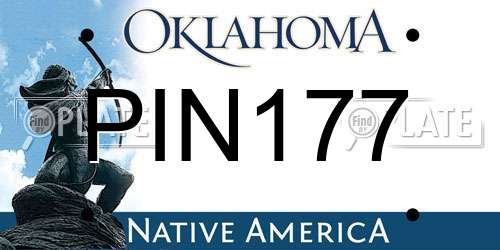 PIN177 Oklahoma License Plate