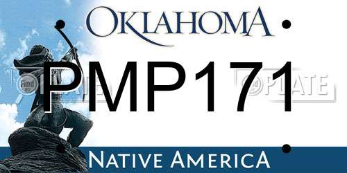 PMP171 Oklahoma License Plate