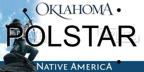 POLSTAR Oklahoma License Plate