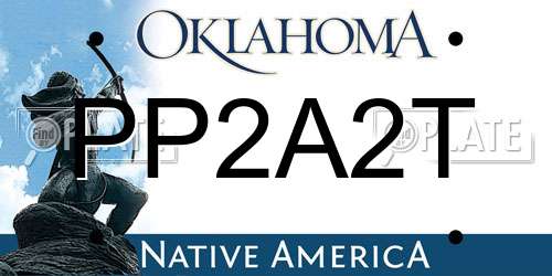 PP2A2T Oklahoma License Plate