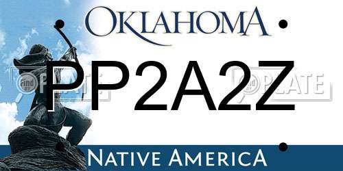 PP2A2Z Oklahoma License Plate