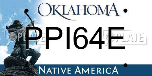 PPI64E Oklahoma License Plate