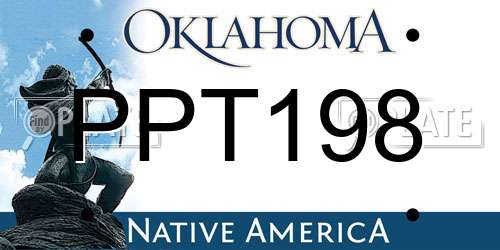 PPT198 Oklahoma License Plate
