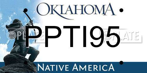 PPTI95 Oklahoma License Plate