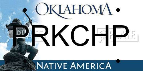 PRKCHP Oklahoma License Plate