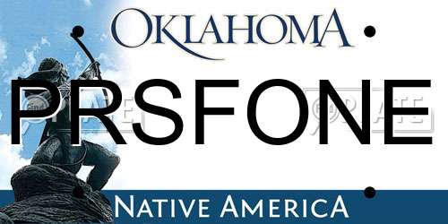 PRSFONE Oklahoma License Plate