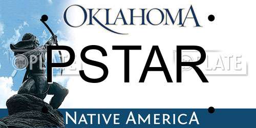 PSTAR Oklahoma License Plate