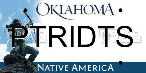 PTRIDTS Oklahoma License Plate