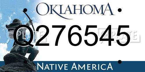 Q276545 Oklahoma License Plate