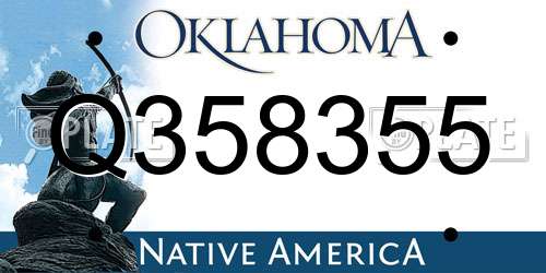 Q358355 Oklahoma License Plate