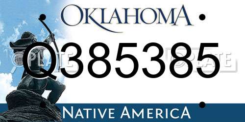 Q385385 Oklahoma License Plate