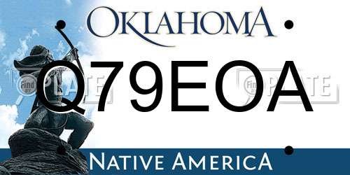 Q79EOA Oklahoma License Plate