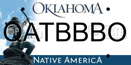 QATBBBO Oklahoma License Plate