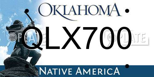 QLX700 Oklahoma License Plate