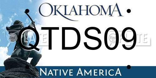 QTDS09 Oklahoma License Plate
