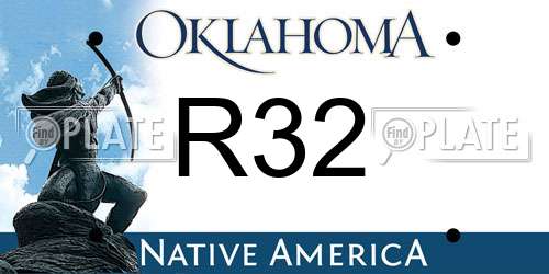 R32 Oklahoma License Plate