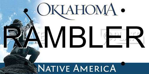 RAMBLER Oklahoma License Plate