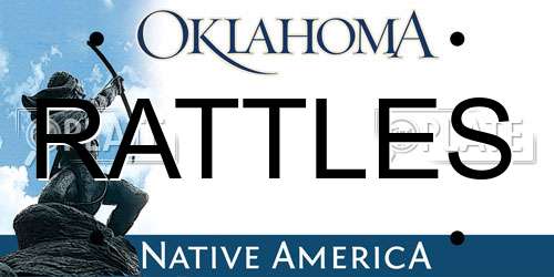 RATTLES Oklahoma License Plate