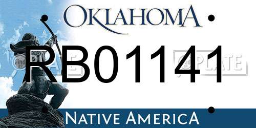 RB01141 Oklahoma License Plate