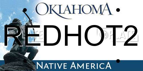 REDHOT2 Oklahoma License Plate