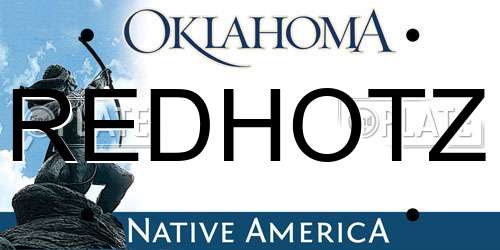 REDHOTZ Oklahoma License Plate