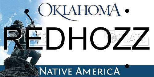 REDHOZZ Oklahoma License Plate