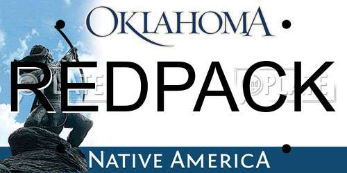 REDPACK Oklahoma License Plate