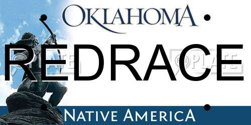 REDRACE Oklahoma License Plate