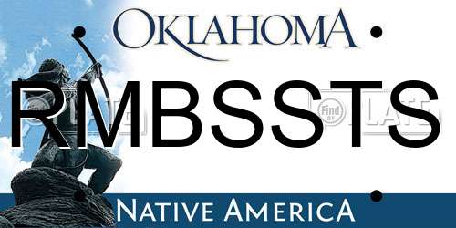 RMBSSTS Oklahoma License Plate