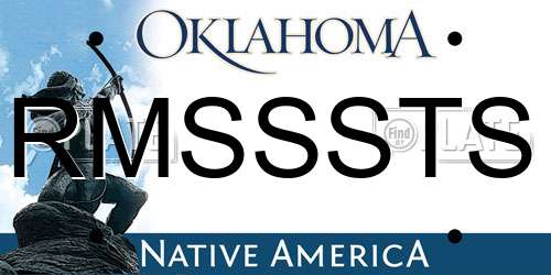 RMSSSTS Oklahoma License Plate