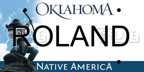 ROLAND Oklahoma License Plate
