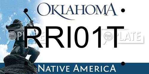 RRI01T Oklahoma License Plate