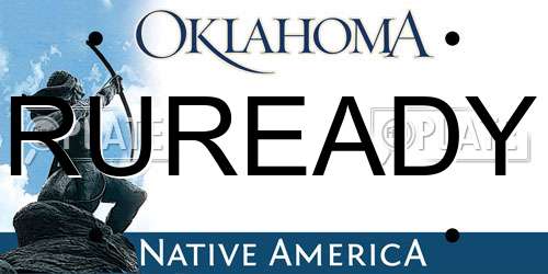 RUREADY Oklahoma License Plate