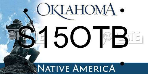 S15OTB Oklahoma License Plate
