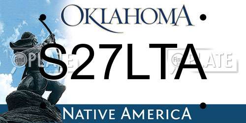 S27LTA Oklahoma License Plate