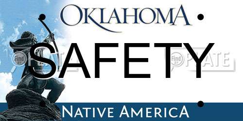 SAFETY Oklahoma License Plate