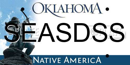 SEASDSS Oklahoma License Plate