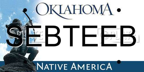 SEBTEEB Oklahoma License Plate