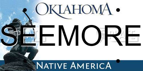 SEEMORE Oklahoma License Plate