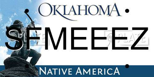 SFMEEEZ Oklahoma License Plate