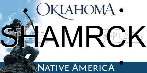 SHAMRCK Oklahoma License Plate