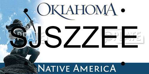 SJSZZEE Oklahoma License Plate